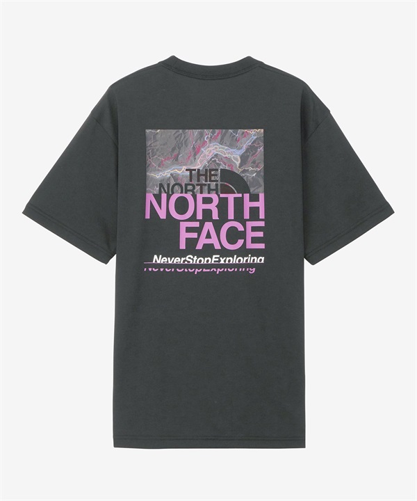【マトメガイ対象】THE NORTH FACE ザ・ノース・フェイス メンズ Tシャツ 半袖 ショートスリーブハーフスウィッチングロゴティー NT32458 K