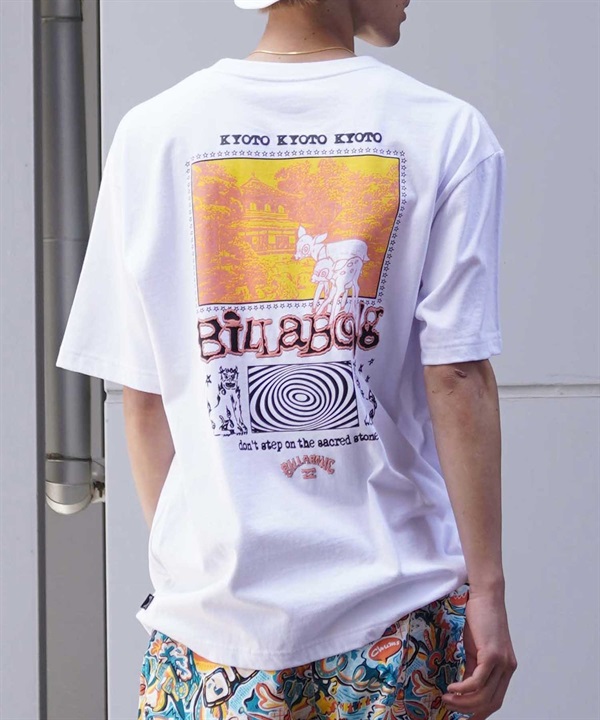 BILLABONG ビラボン メンズ 半袖 Tシャツ オーバーサイズ バックプリント KYOTO BE01A-228 ムラサキスポーツ限定