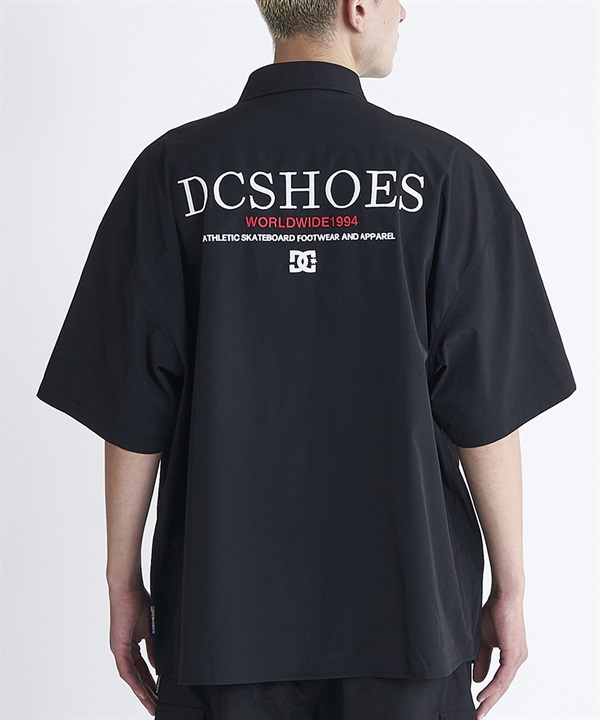 【マトメガイ対象】DC ディーシー メンズ 半袖シャツ バックロゴ 刺繍 ビッグシルエット セットアップ対応 DSH242001