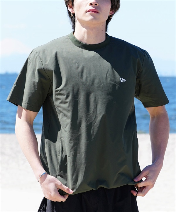 NEW ERA ニューエラ メンズ ラッシュガード 半袖 Tシャツ バックプリント オーバーサイズ ユーティリティ 水陸両用 14109981