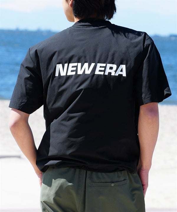 【マトメガイ対象】NEW ERA ニューエラ メンズ ラッシュガード 半袖 Tシャツ バックプリント オーバーサイズ ユーティリティ 水陸両用 14109982