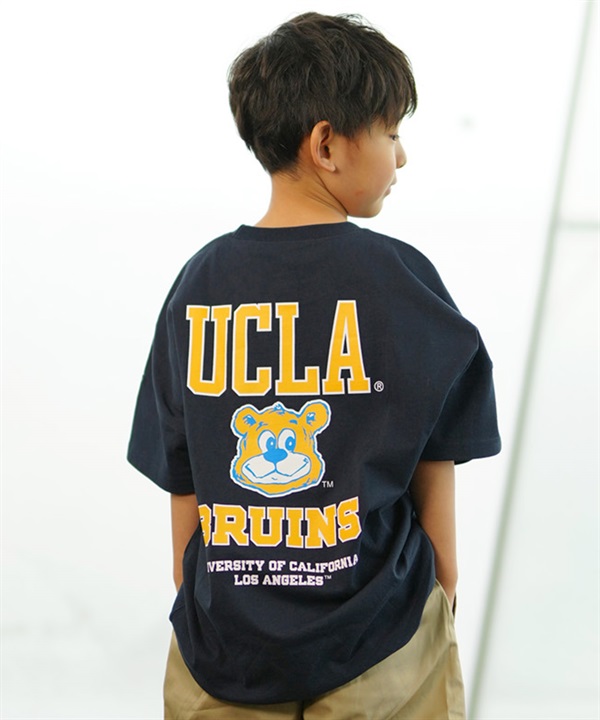 【マトメガイ対象】ANTIBAL アンティバル キッズ Tシャツ 半袖 UCLA カレッジロゴ バックプリント オーバーサイズ 242AN3ST195