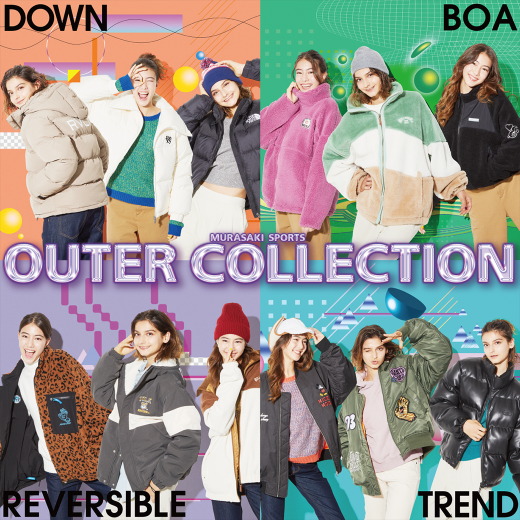 WOMENS OUTER COLLECTION - DOWN / BOA / REVERSIBLE / TREND