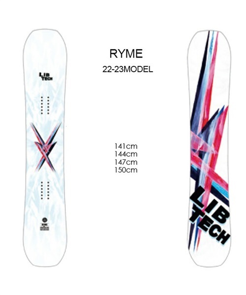 スノーボード 板 レディース LIBTECH リブテック RYME 22-23モデル 