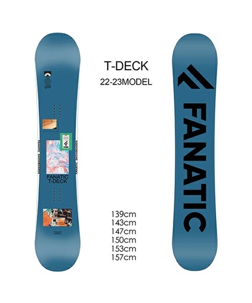 スノーボード 板 ユニセックス FANATIC ファナティック T-DECK 22-23 