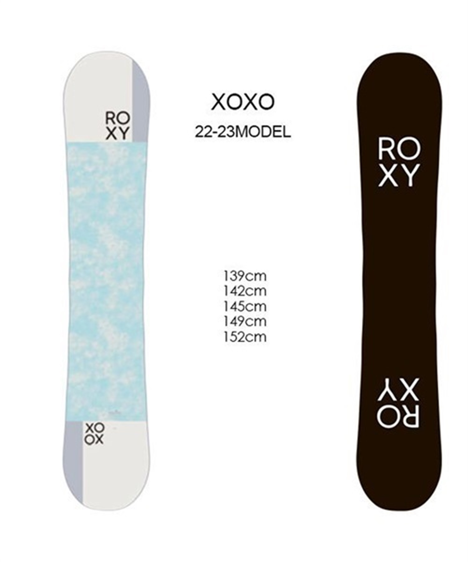 スノーボード 板 レディース ROXY ロキシー XOXO 22-23モデル ムラサキ 