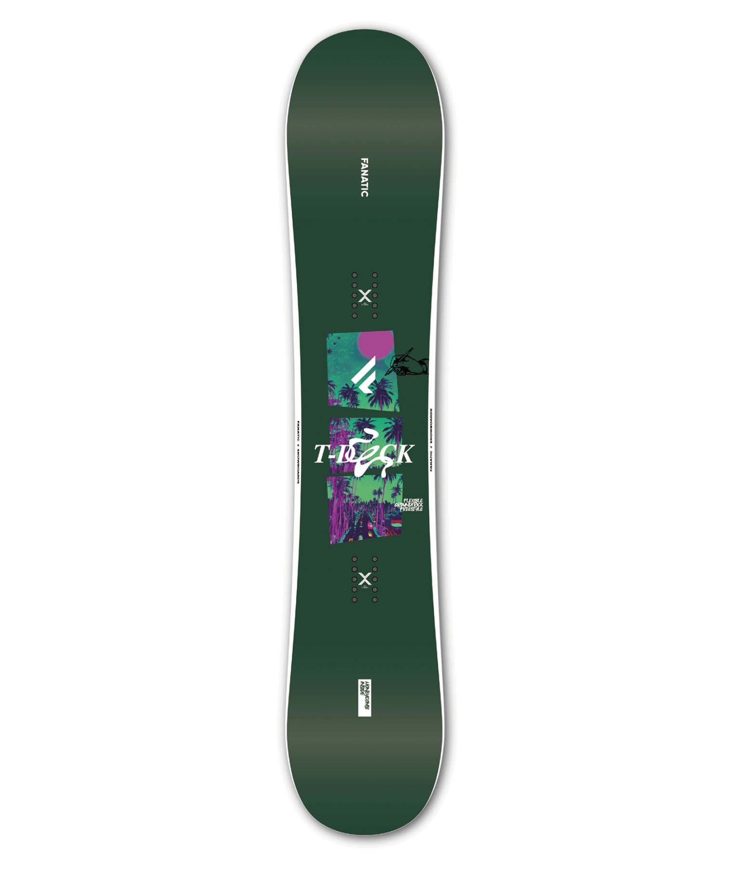 【早期購入】FANATIC ファナティック スノーボード 板 ユニセックス T-DECK ムラサキスポーツ 24-25モデル LL F19(GREEN-139cm)