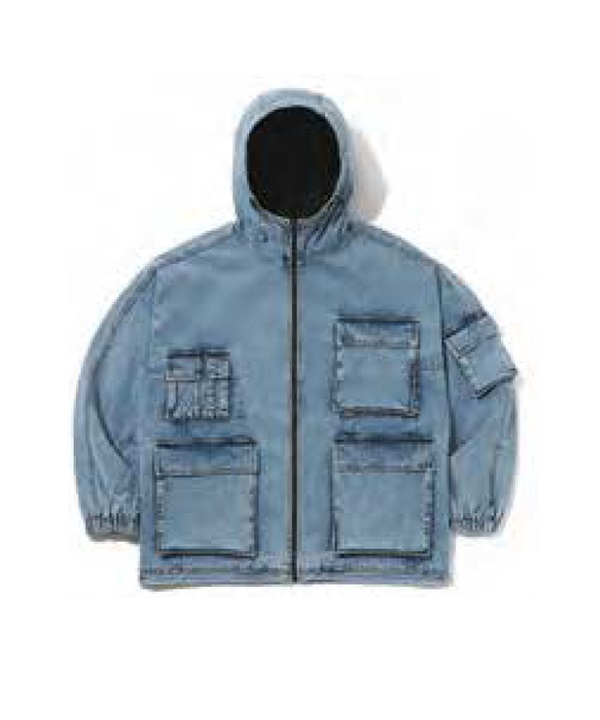 BSRABBIT ビーエスラビット スノーボード ウェア ジャケット ユニセックス DSXBS WAX REAL DENIM 5 POCKET HOODED 24-25