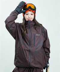 BSRABBIT ビーエスラビット スノーボード ウェア ジャケット ユニセックス 韓国 DSXBS TRIANGLE HOODED JACKET 24-25モデル(RD-M)