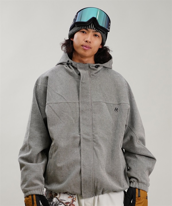 BSRABBIT ビーエスラビット スノーボード ウェア ジャケット ユニセックス DSXBS HERRINGBONE HOODED JACKET 24-25モデル