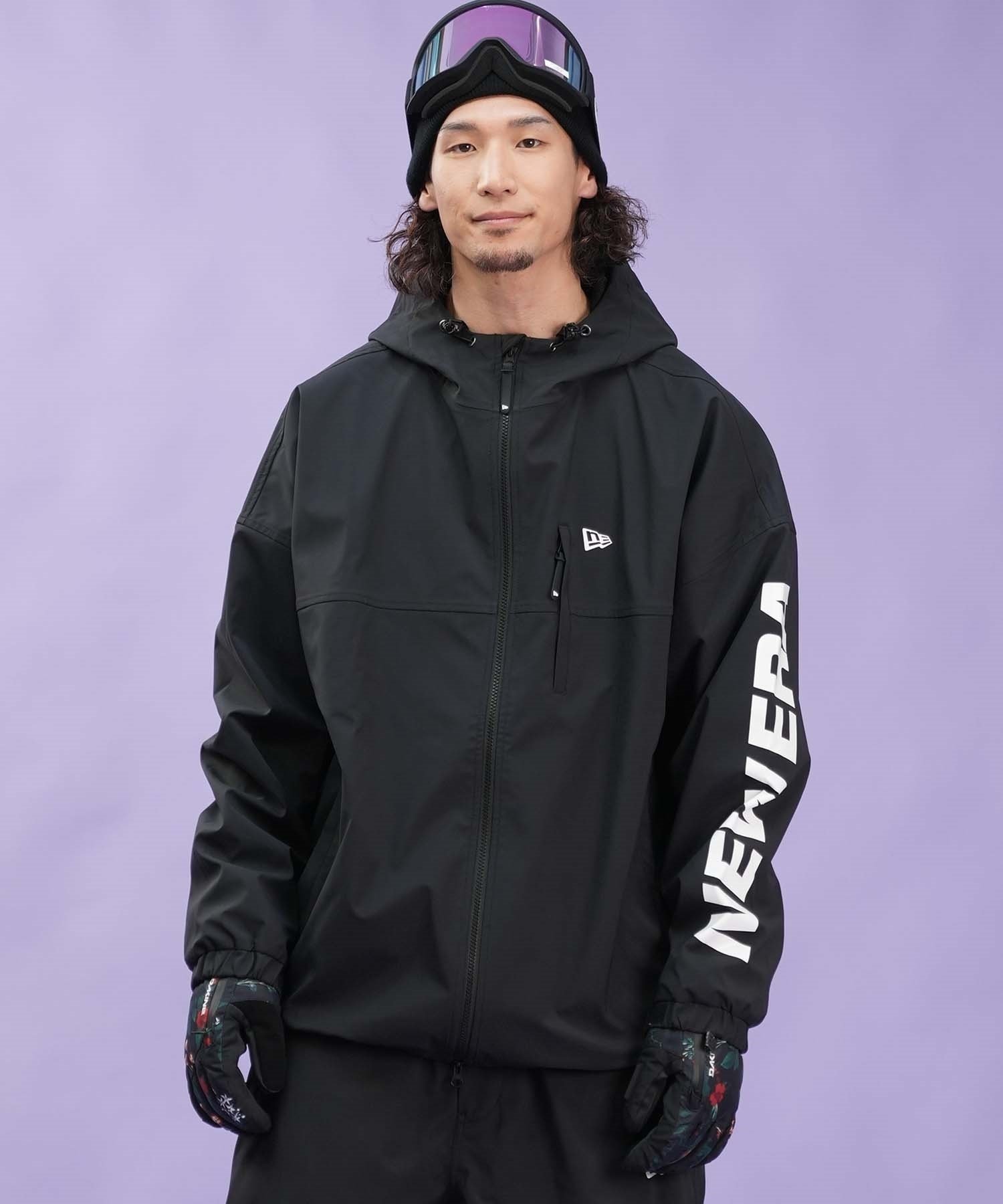 【早期購入/店頭受取対象外】NEW ERA ニューエラ スノーボード ウェア ジャケット ユニセックス JK LOGO ムラサキスポーツ 24-25モデル LL E9(BLK-S)