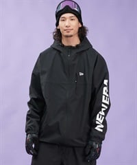 【早期購入/店頭受取対象外】NEW ERA ニューエラ スノーボード ウェア ジャケット ユニセックス JK LOGO ムラサキスポーツ 24-25モデル LL E9(BLK-S)