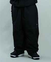 BSRABBIT ビーエスラビット スノーボード ウェア パンツ ユニセックス SPIDERWEB SUPER WIDE JOGGER PANTS 24-25モデル(BK-S)