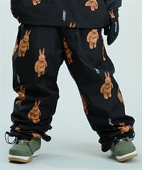 BSRABBIT ビーエスラビット スノーボード ウェア パンツ ユニセックス 3D BEARRABBIT WIDE TRACK PANTS 24-25モデル(BK-S)