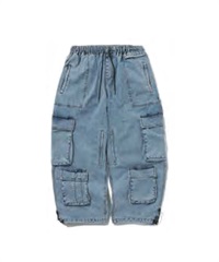 BSRABBIT ビーエスラビット スノーボード ウェア パンツ ユニセックス DSXBS SUPER WIDE POCKET WAX REAL DENIM 24-25(VBL-L)