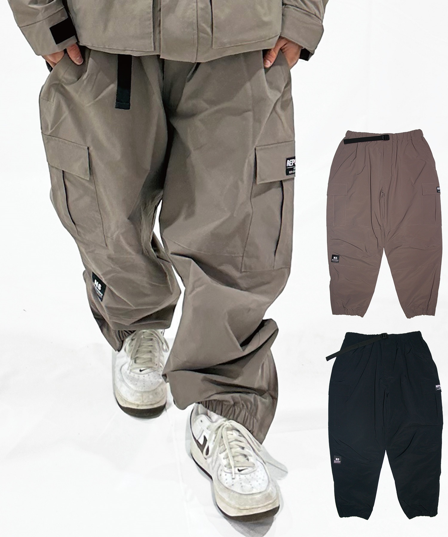 【早期購入/店頭受取対象外】REPUBLIC リパブリック スノーボード ウェア パンツ ユニセックス PT HUNTER CARGO ムラサキスポーツ 24-25モデル LL E9(BLK-S)