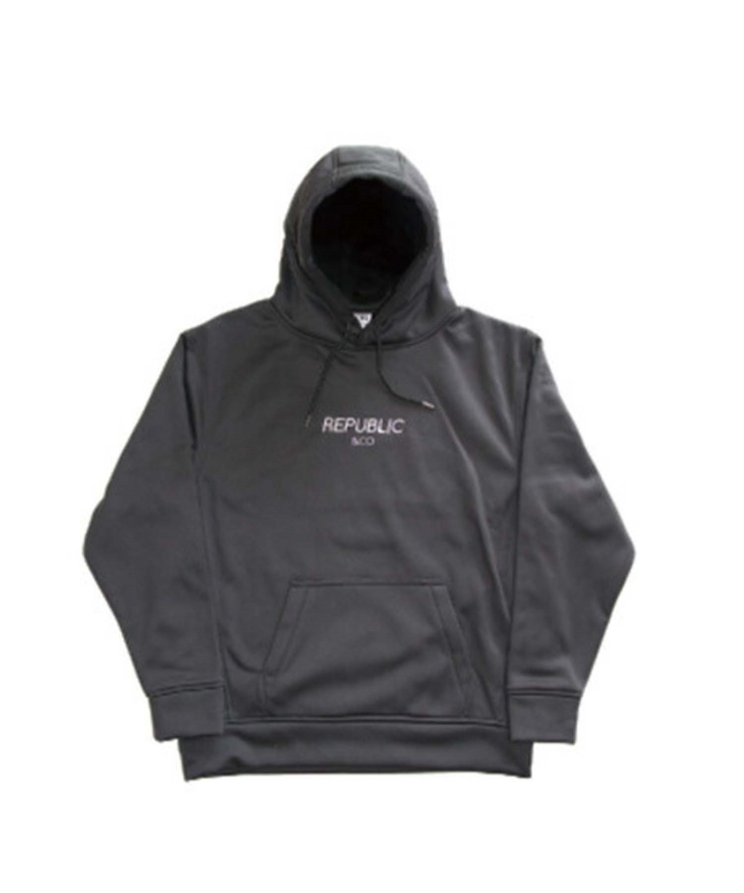 スノーボード インナーウェア パーカー REPUBLIC リパブリック CLASSIC-BONDING-HOODIE 22-23モデル ムラサキスポーツ JJ D20(Black-S)