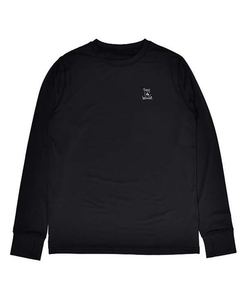 スノーボード インナーウェア THREE WEATHER スリーウェザー BASE LAYER SLEEVE T TW-BLT101 22-23モデル レディース JJ L26(BLACK-SM)