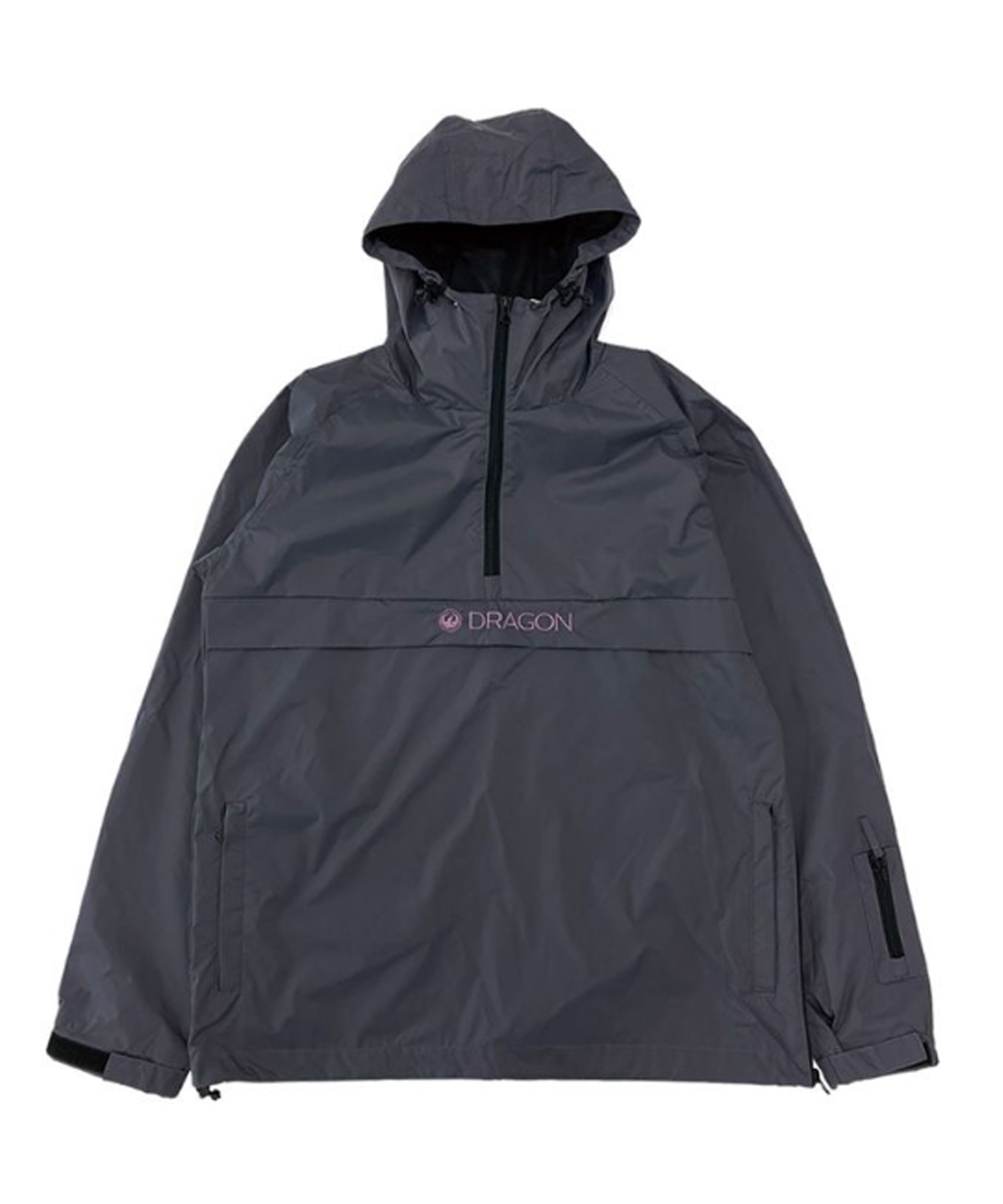 スノーボード ウェア インナーウェア ユニセックス DRAGON ドラゴン ANORAK RAGLAN ムラサキスポーツ 23-24モデル KK K9(GRAYLILAC-M)