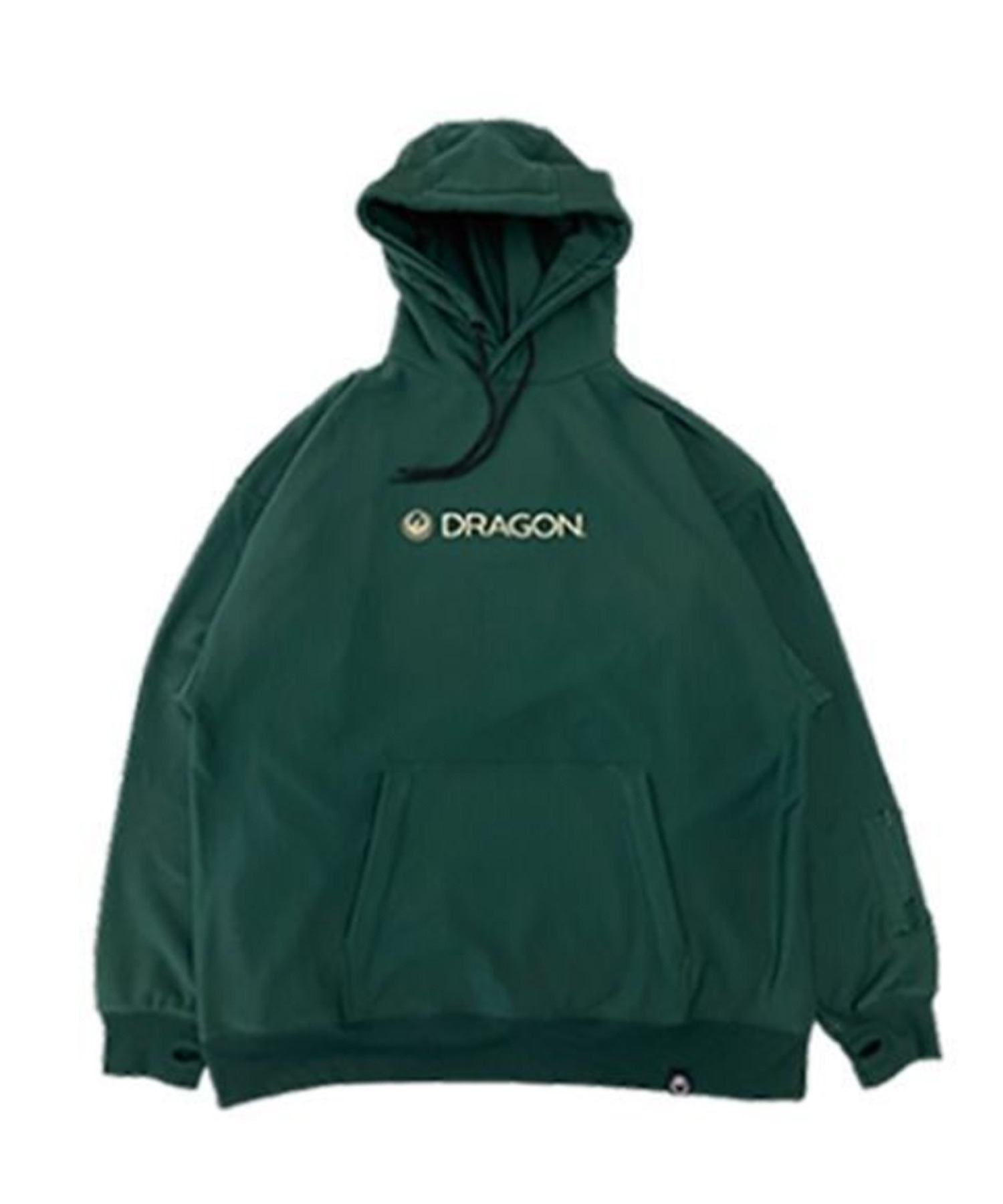 スノーボード ウェア インナーウェア ユニセックス DRAGON ドラゴン BONDING HOODIE ムラサキスポーツ 23-24モデル KK K9(GREEN-M)