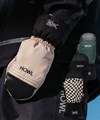 HOWL ハウル スノーボード グローブ ユニセックス ミトン TEAM MITT ムラサキスポーツ 24-25モデル LL L5(BLK-S)