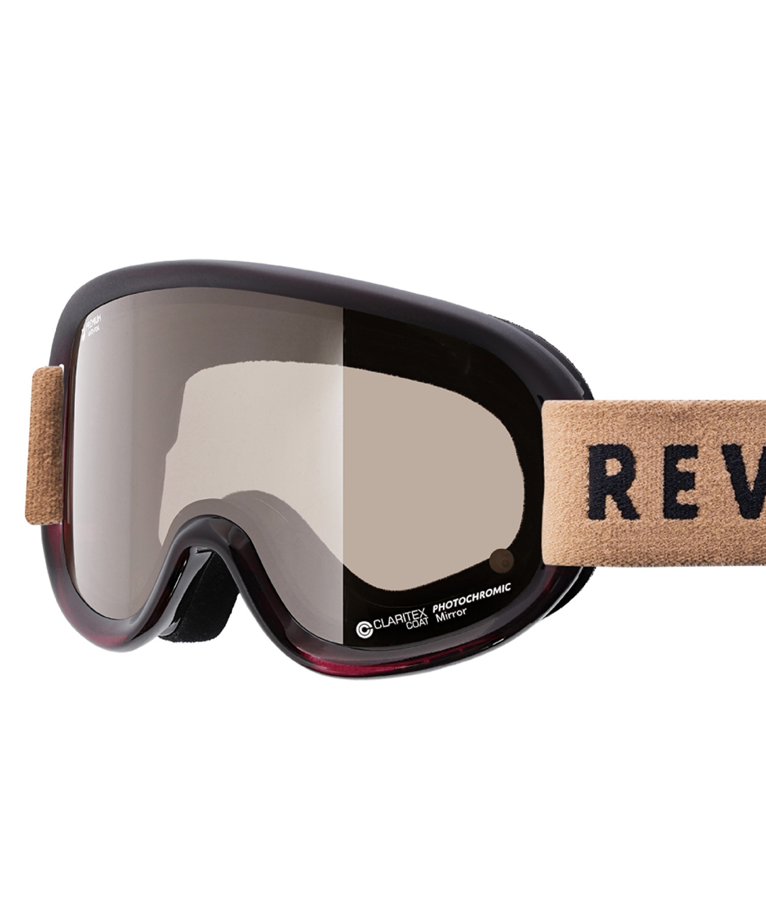 スノーボード ゴーグル ユニセックス REVOLT リボルト 平面レンズ 調光レンズ SUPER LIGHT FRAME ムラサキスポーツ 23-24モデル KK L8(BROWNMIRROR/CLEARPHO-F)