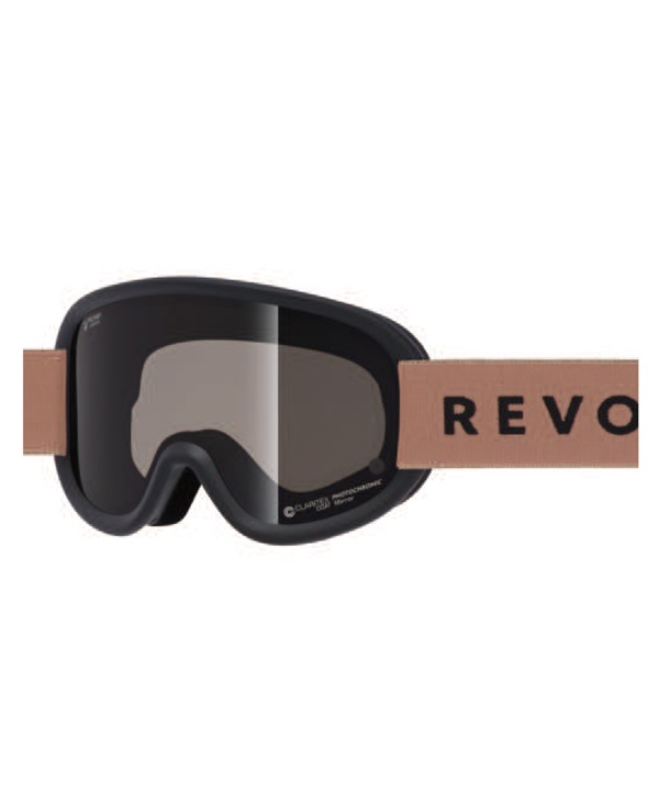 REVOLT リボルト スノーボード ゴーグル ユニセックス 調光レンズ 平面レンズ SUPER LIGHT FRAME R25MBK ムラサキスポーツ 24-25モデル LL J17(BGP-ONESIZE)