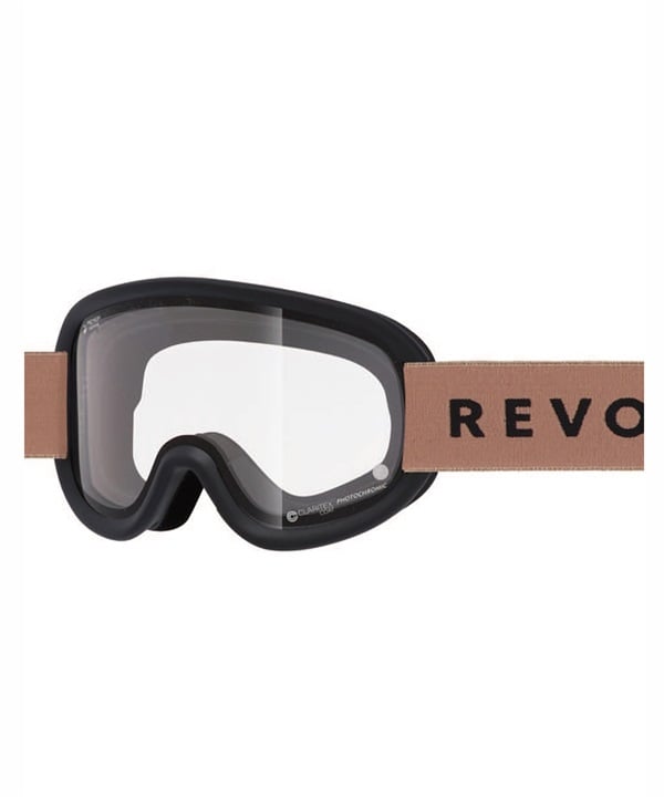 REVOLT リボルト スノーボード ゴーグル ユニセックス 調光レンズ 平面レンズ SUPER LIGHT FRAME R25MBK ムラサキスポーツ 24-25モデル LL J17