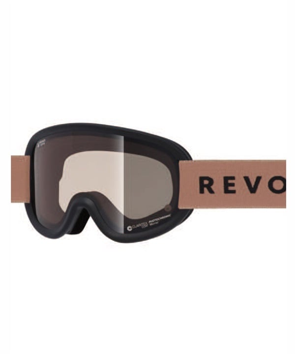 REVOLT リボルト スノーボード ゴーグル ユニセックス 調光レンズ 平面レンズ SUPER LIGHT FRAME R25MBK ムラサキスポーツ 24-25モデル LL J17