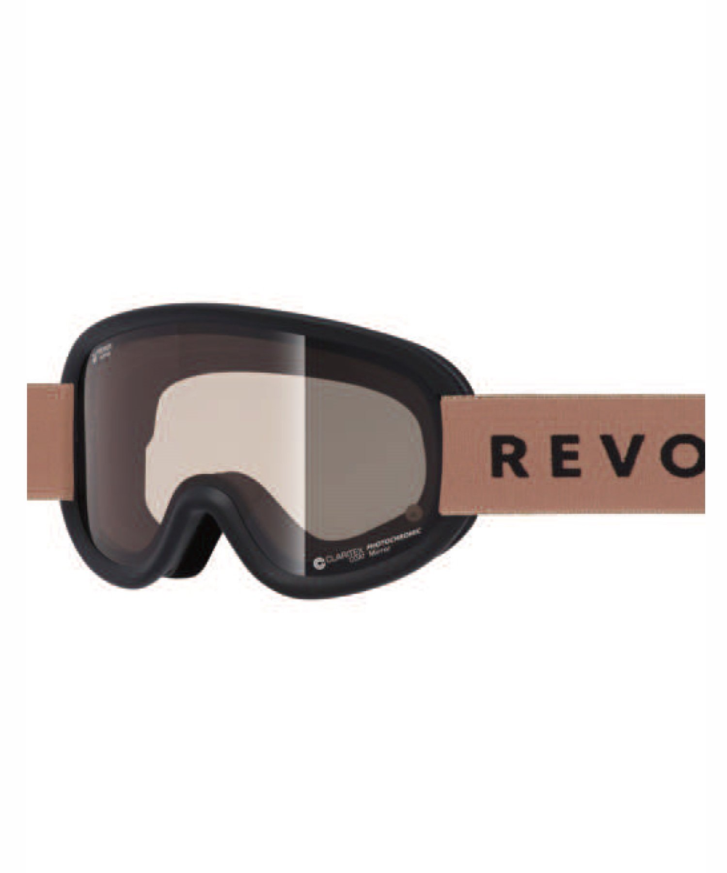 REVOLT リボルト スノーボード ゴーグル ユニセックス 調光レンズ 平面レンズ SUPER LIGHT FRAME R25MBK ムラサキスポーツ 24-25モデル LL J17(TCP-ONESIZE)