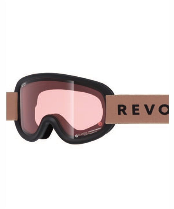 REVOLT リボルト スノーボード ゴーグル ユニセックス 調光レンズ 平面レンズ SUPER LIGHT FRAME R25MBK ムラサキスポーツ 24-25モデル LL J17