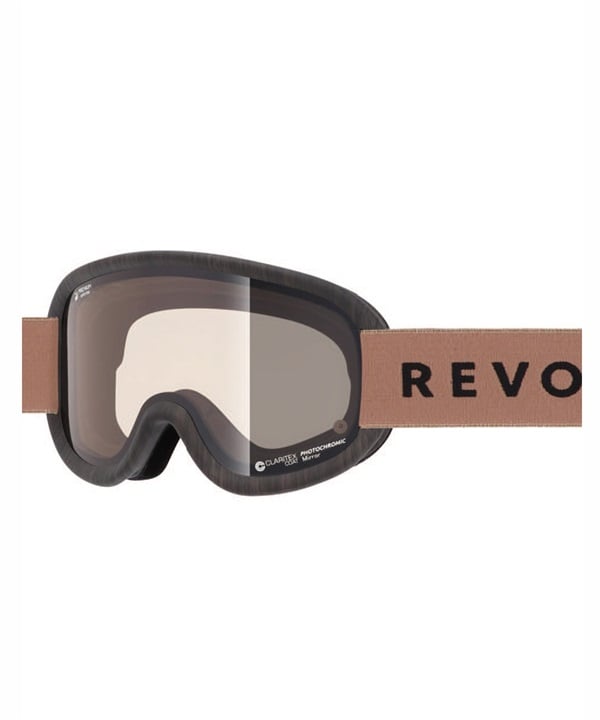 REVOLT リボルト スノーボード ゴーグル ユニセックス 調光レンズ 平面レンズ SUPER LIGHT FRAME R25MBW ムラサキスポーツ 24-25モデル LL J17