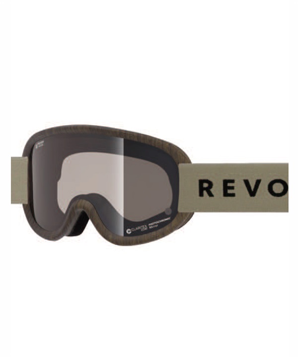 REVOLT リボルト スノーボード ゴーグル ユニセックス 調光レンズ 平面レンズ SUPER LIGHT FRAME R25GRE ムラサキスポーツ 24-25モデル LL J17