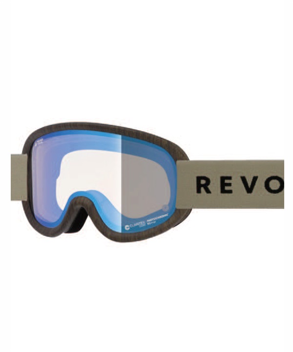 REVOLT リボルト スノーボード ゴーグル ユニセックス 調光レンズ 平面レンズ SUPER LIGHT FRAME R25GRE ムラサキスポーツ 24-25モデル LL J17