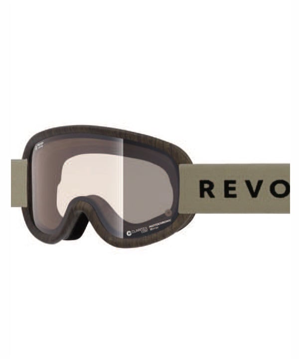 REVOLT リボルト スノーボード ゴーグル ユニセックス 調光レンズ 平面レンズ SUPER LIGHT FRAME R25GRE ムラサキスポーツ 24-25モデル LL J17