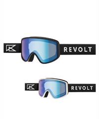 REVOLT リボルト スノーボード ゴーグル ユニセックス 調光レンズ 平面レンズ FLAT LIGHT FRAME RC ムラサキスポーツ 24-25モデル LL J17(24BCP-ONESIZE)