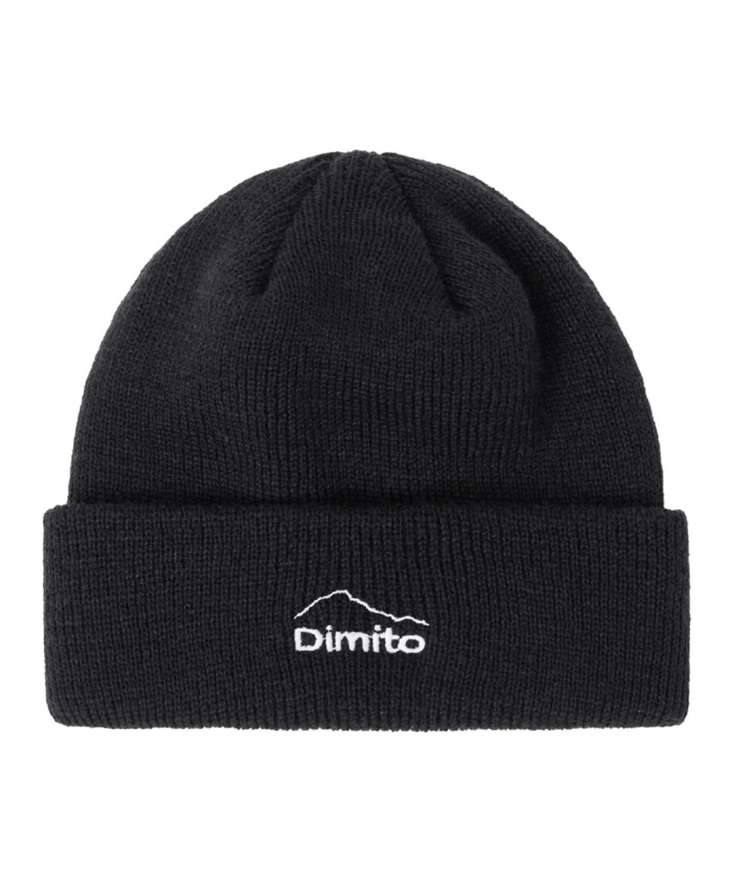 スノーボード ビーニー ユニセックス DIMITO ディミト 23 MT LOGO KNIT BEANIE 23-24モデル ムラサキスポーツ KK J27(BLACK-F)