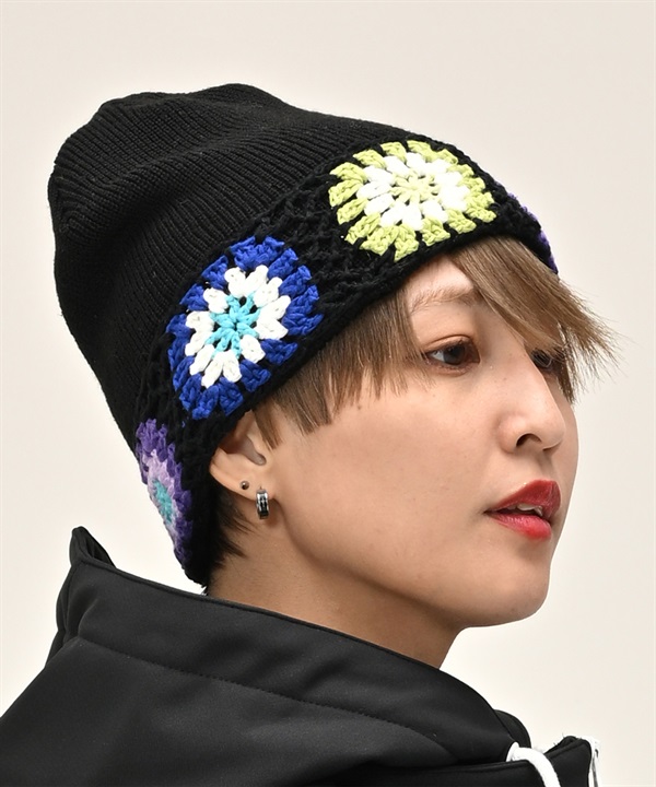 スノーボード ビーニー レディース 6KNOT シックスノット CROCHET BEANIE 6KKC0401 ムラサキスポーツ 23-24モデル KX L15