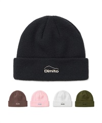 DIMITO ディミト スノーボード ビーニー ユニセックス DMT LOGO BEANIE ムラサキスポーツ 24-25モデル LL J3(WHITE-ONESIZE)