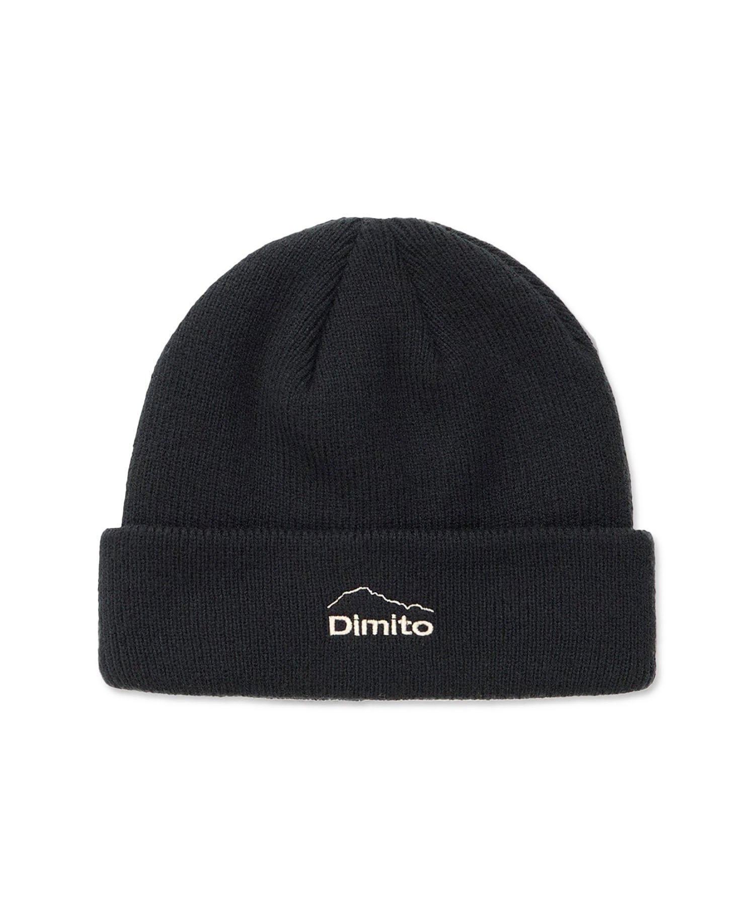 DIMITO ディミト スノーボード ビーニー ユニセックス DMT LOGO BEANIE ムラサキスポーツ 24-25モデル LL J3(BLACK-ONESIZE)