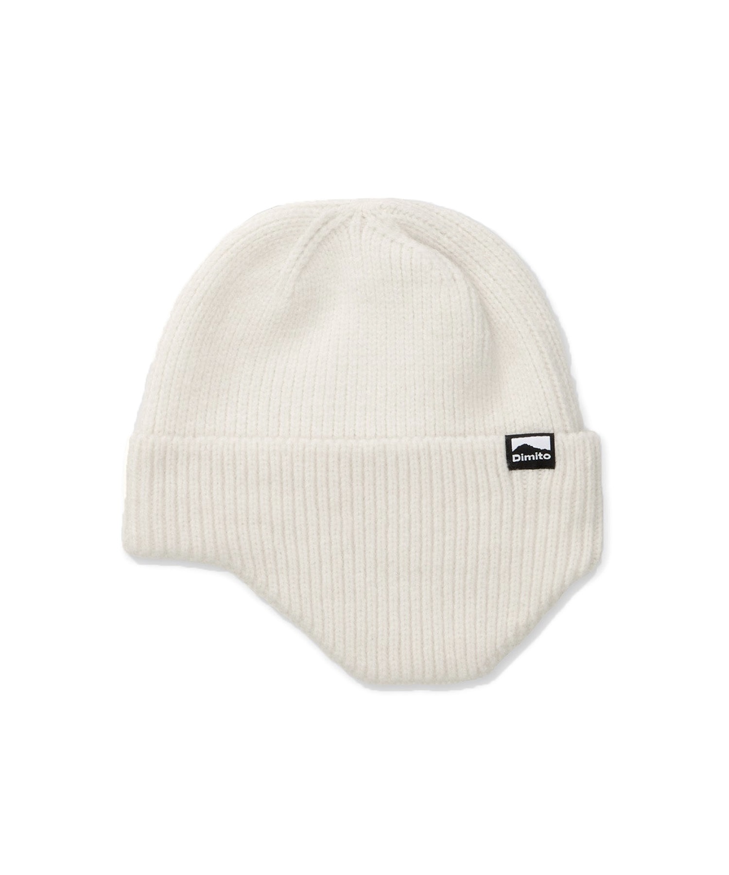 DIMITO ディミト スノーボード ビーニー ユニセックス DMT EAR BEANIE ムラサキスポーツ 24-25モデル LL J3(IVORY-ONESIZE)