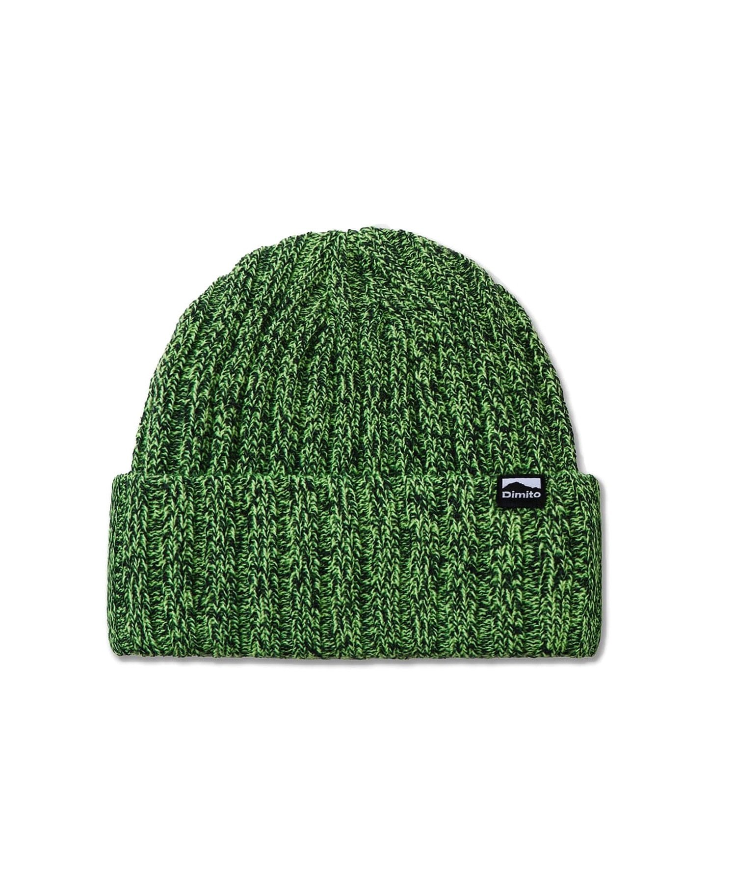 DIMITO ディミト スノーボード ビーニー ユニセックス MIX KNIT BEANIE ムラサキスポーツ 24-25モデル LL J3(GREEN-ONESIZE)