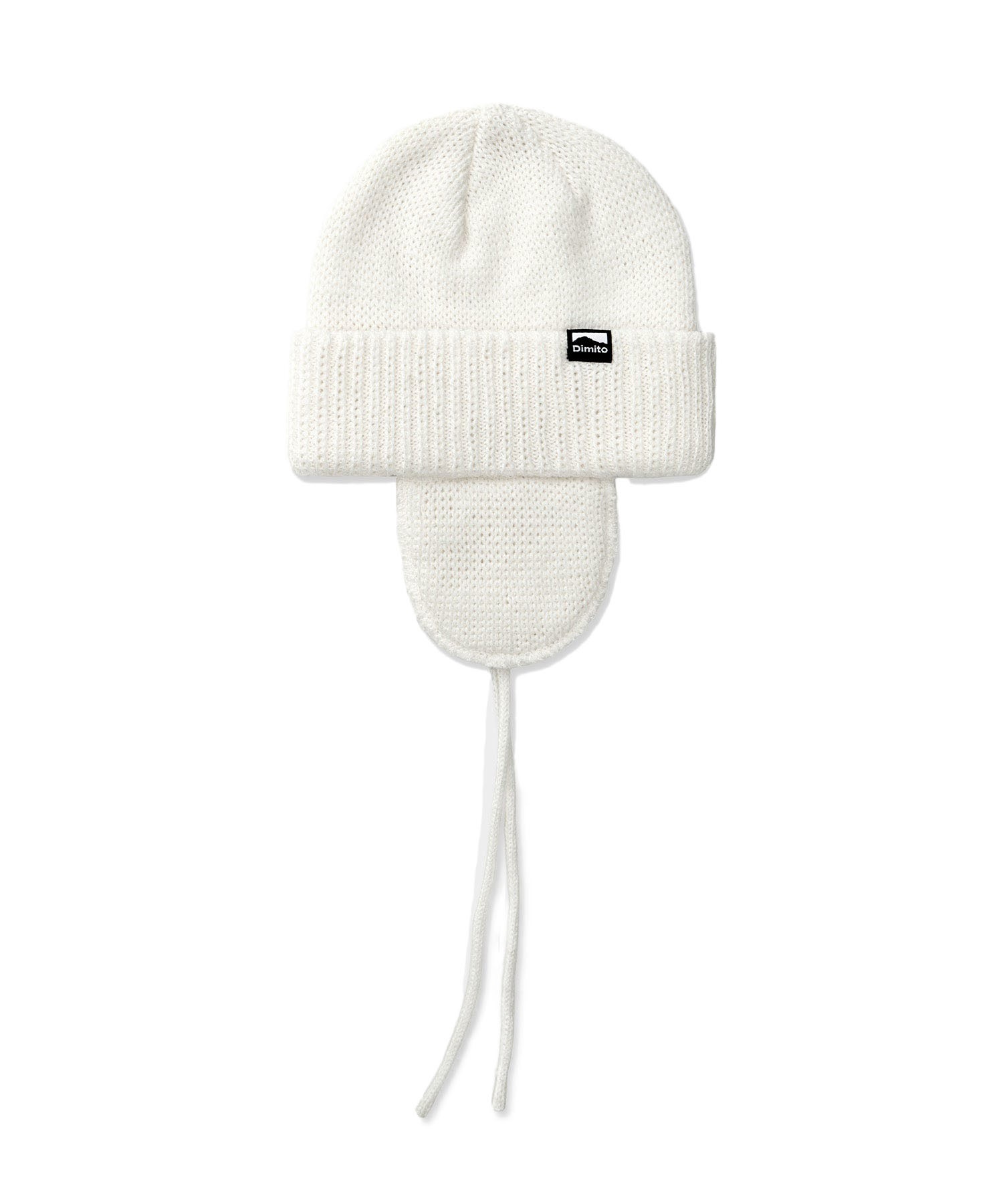 DIMITO ディミト スノーボード ビーニー ユニセックス 24 EAR FLAP BEANIE ムラサキスポーツ 24-25モデル LL J3(WHITE-ONESIZE)