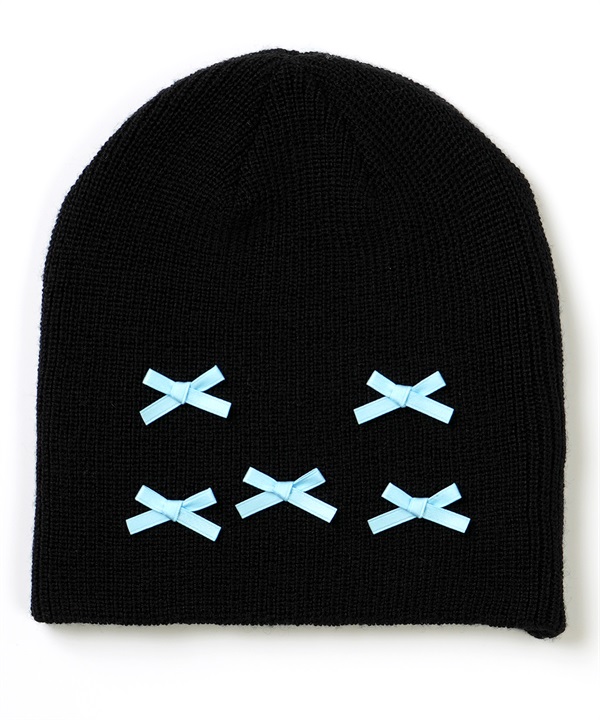 6KNOT シックスノット スノーボード ビーニー レディース ニット帽 MINI BOW BEANIE ムラサキスポーツ 24-25モデル LX J24