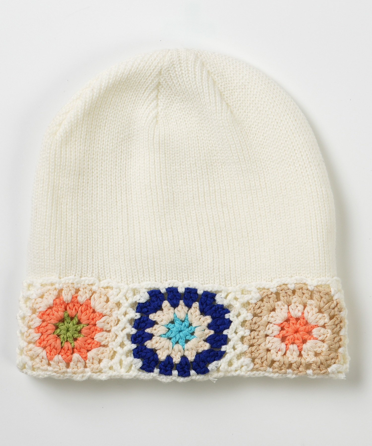 6KNOT シックスノット スノーボード ビーニー レディース ニット帽 CROCHET BEANIE ムラサキスポーツ 24-25モデル LX J24(WHITE-ONESIZE)