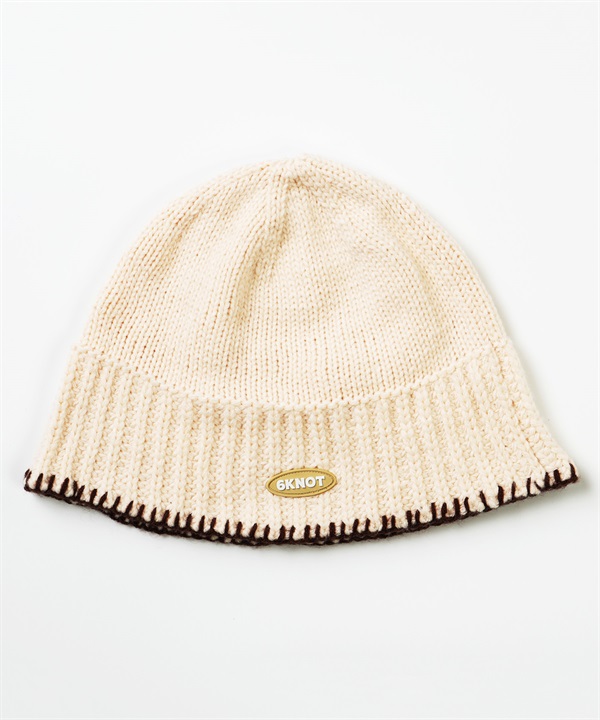 6KNOT シックスノット スノーボード ビーニー レディース ニット帽 BUCKET BEANIE ムラサキスポーツ 24-25モデル LX J24