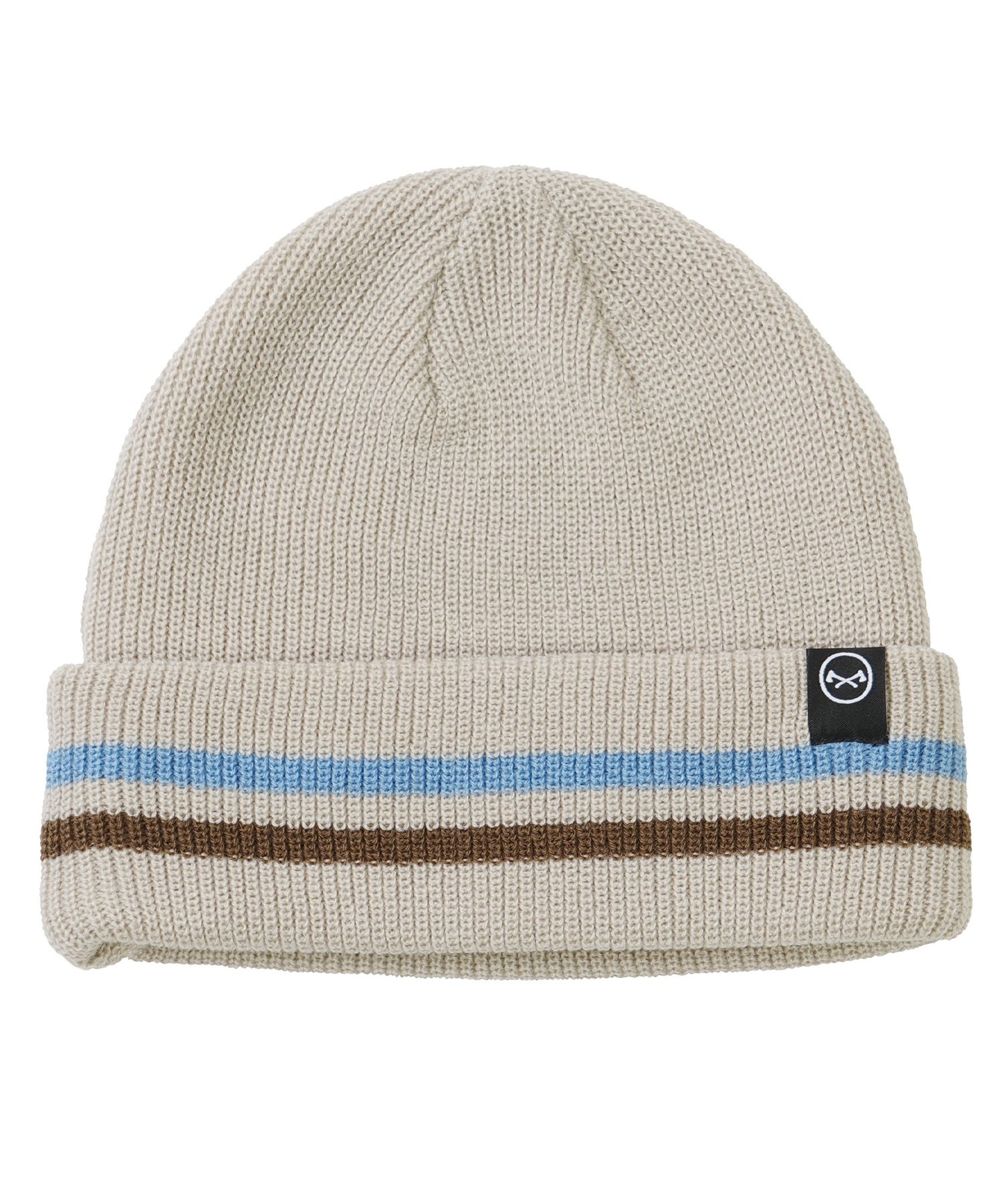 ANTHEM アンセム スノーボード ビーニー ユニセックス ニット帽 STRIPES BEANIE ムラサキスポーツ 24-25モデル LX J10(GRAY-ONESIZE)