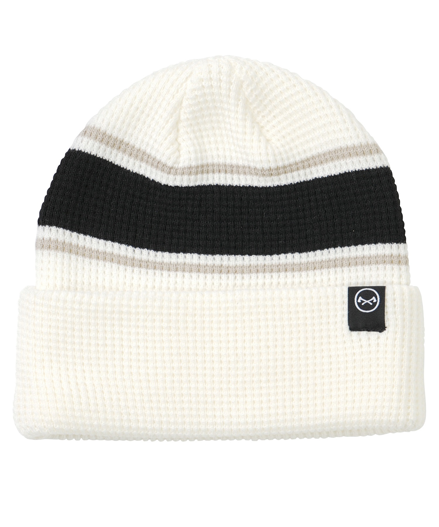 ANTHEM アンセム スノーボード ビーニー ユニセックス ニット帽 WAFFLE BEANIE ムラサキスポーツ 24-25モデル LX J10(WHITE-ONESIZE)