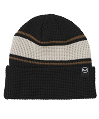 ANTHEM アンセム スノーボード ビーニー ユニセックス ニット帽 WAFFLE BEANIE ムラサキスポーツ 24-25モデル LX J10(BLACK-ONESIZE)