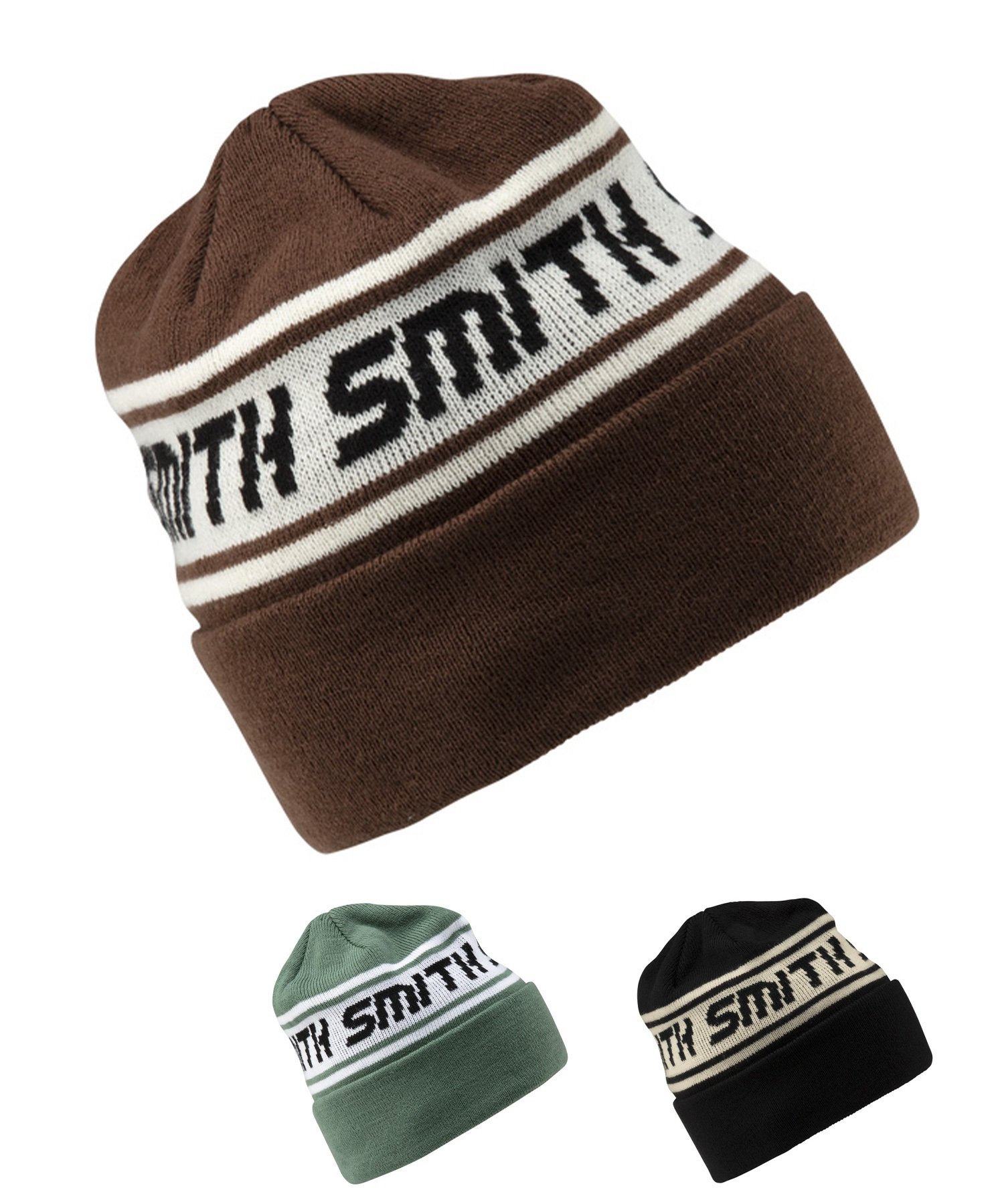 SMITH スミス スノーボード ビーニー ニット帽 ユニセックス THROWBACK BEANIE ムラサキスポーツ 24-25モデル LX J31(BLACK-ONESIZE)